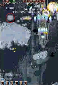 Screenshot from alamone's replay MPEG. Secrets marked by CYM